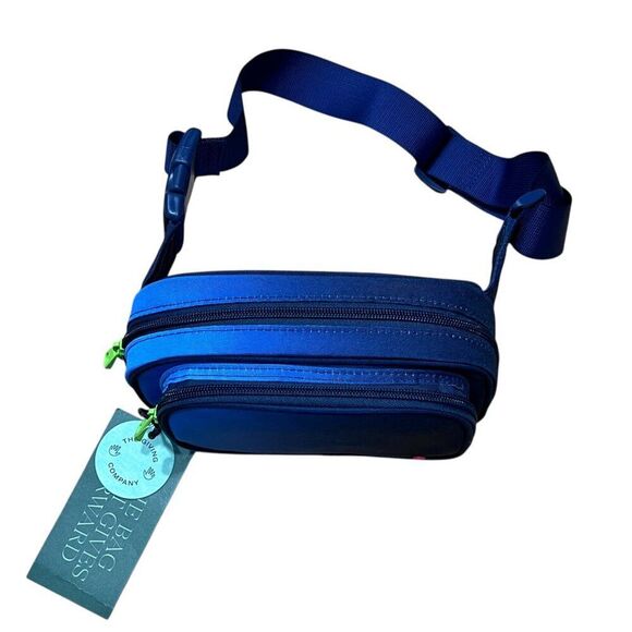 NWT! State Bags Recycled Poycanvas Blue Black Ombre Bennett Game Fanny Pack - Picture 4 of 6